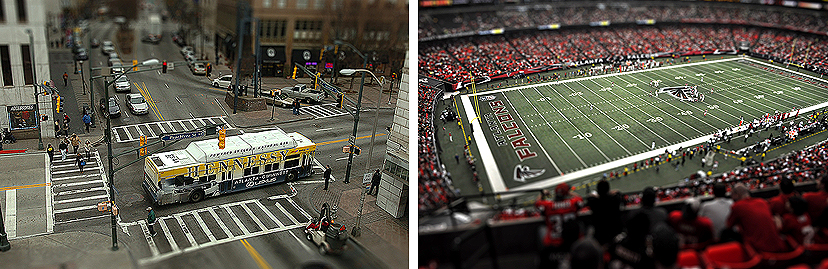 Peachtree Street and Georgia Dome